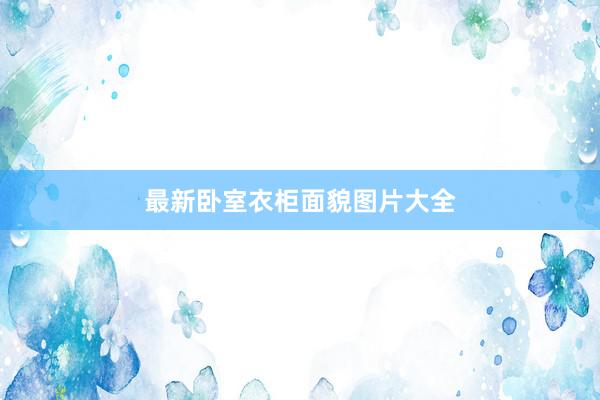 最新卧室衣柜面貌图片大全
